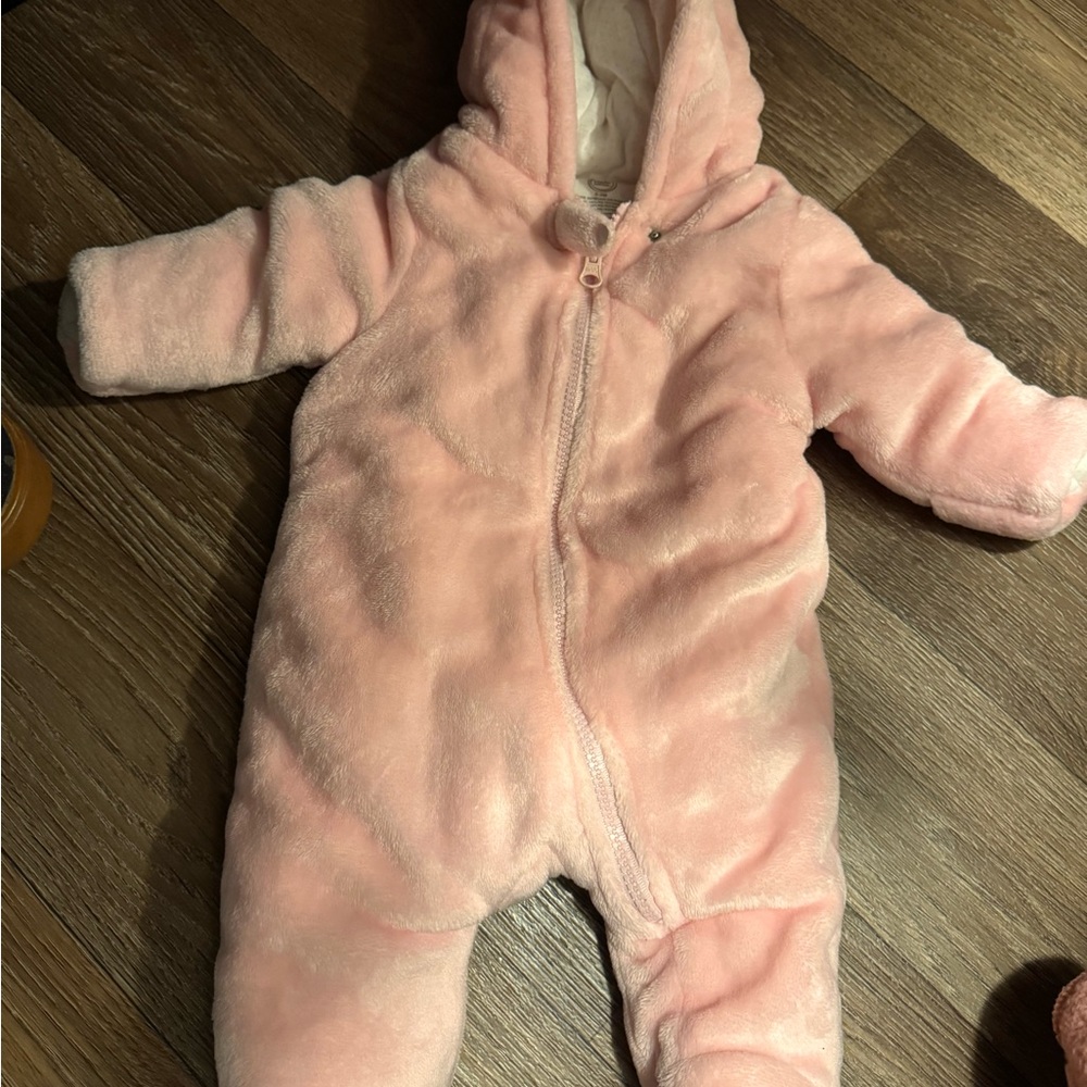 ☀️Wonder Nation Soft Pink Kids Footie☀️